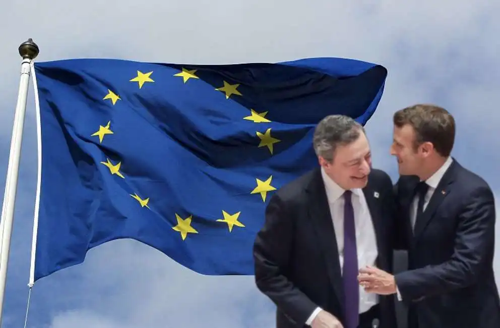 mario draghi emmanuel macron