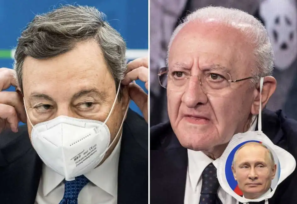 mario draghi vincenzo de luca vladimir putin 