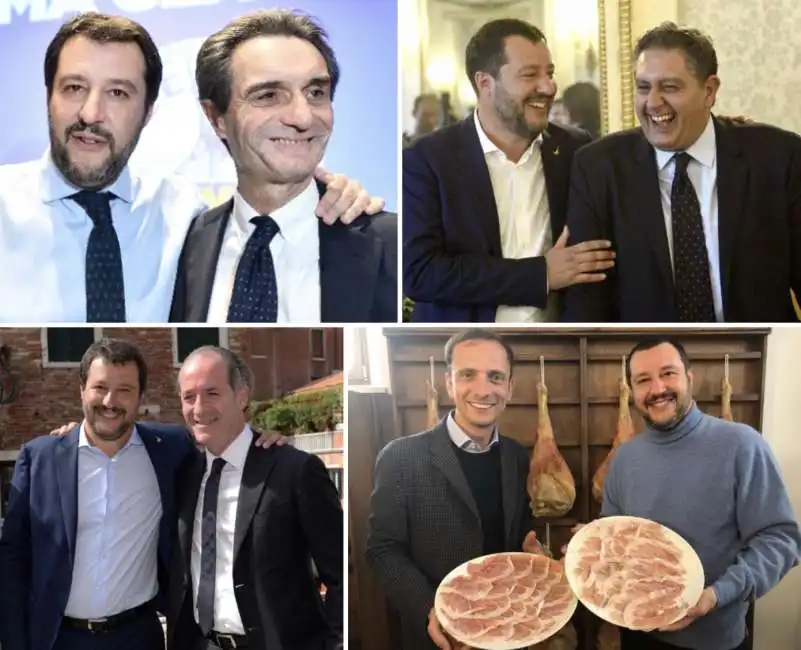 matteo salvini attilio fontana giovanni toti massimiliano fedriga luca zaia