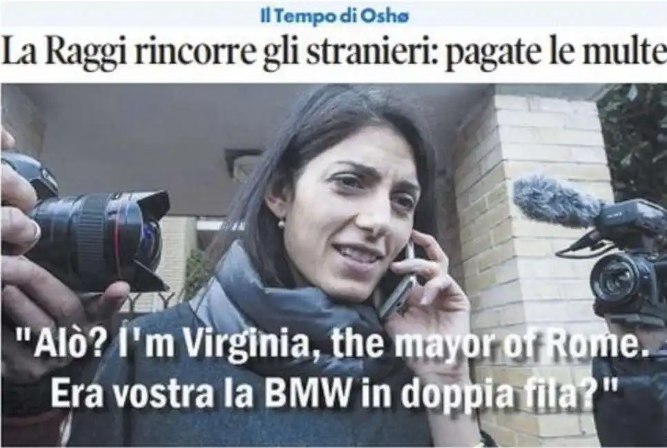 virginia raggi stranieri multe mula osho