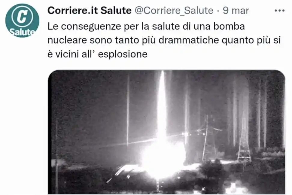 corriere salute bomba nucleare 