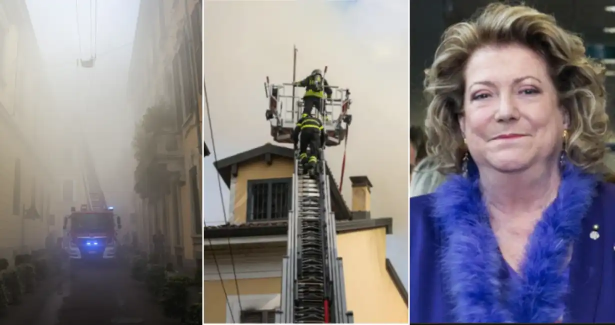 incendio via della spiga