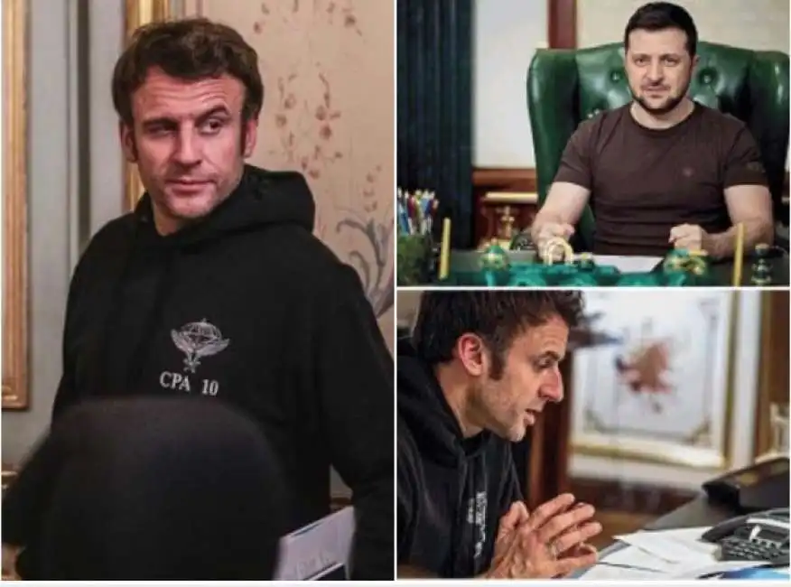 macron look zelensky