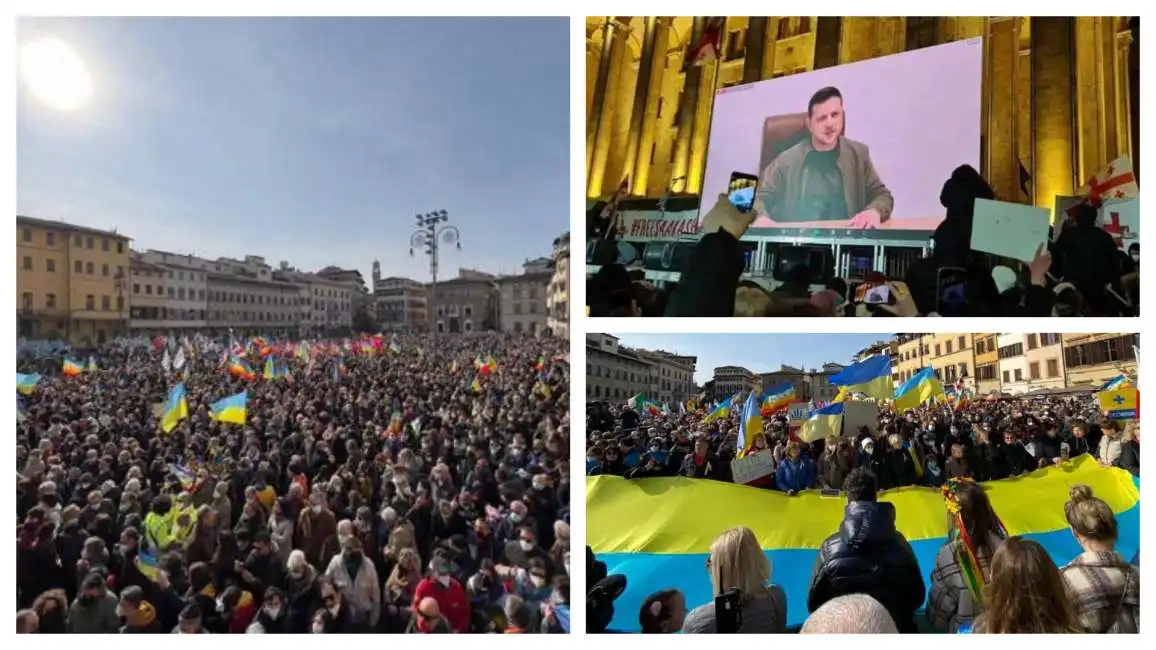 manifestazione firenze ucraina pace