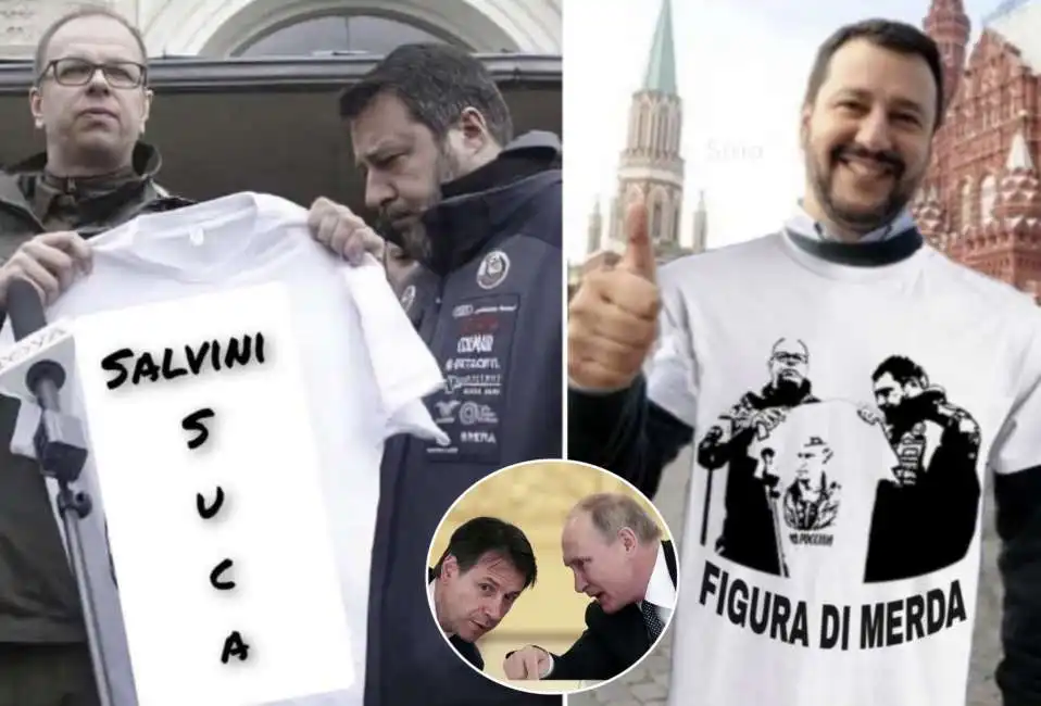 matteo salvini giuseppe conte vladimir putin 