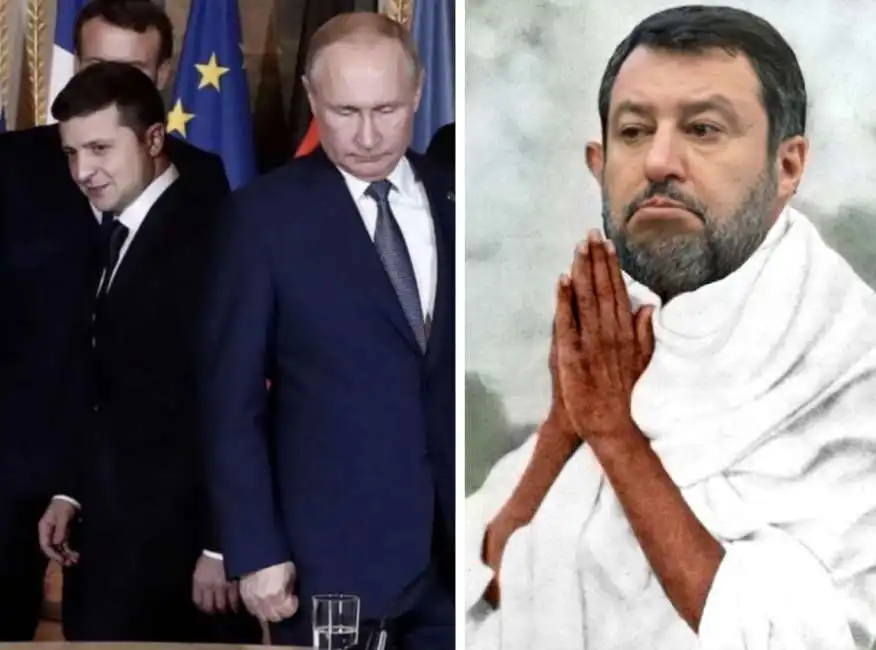 matteo salvini vladimir putin volodymyr zelensky 