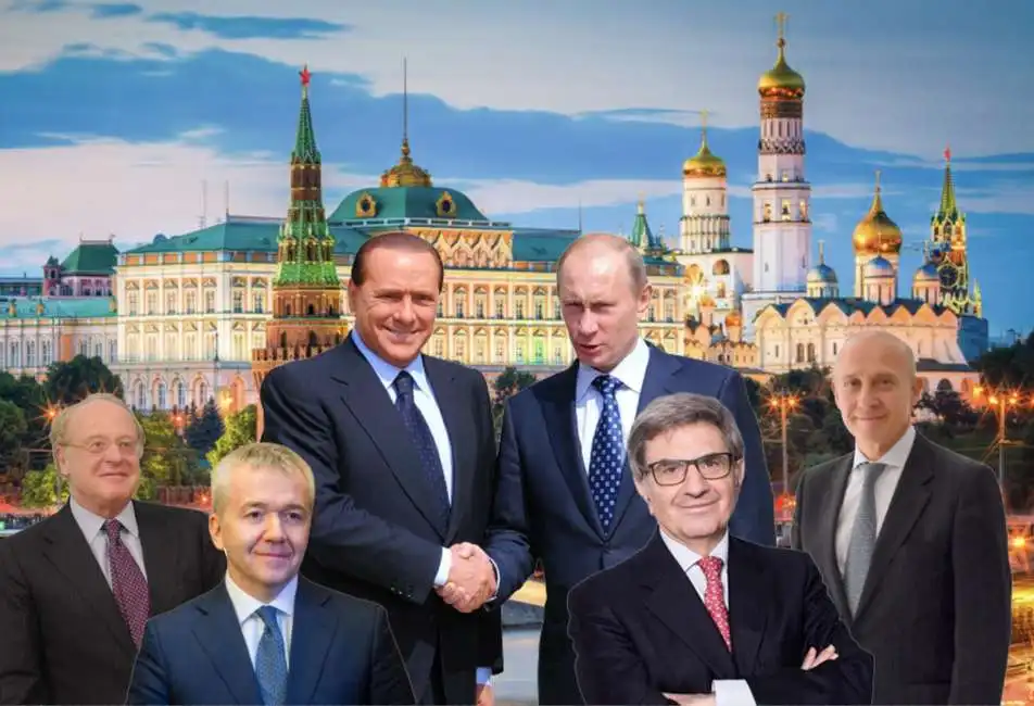 paolo scaroni silvio berlusconi vladimir putin giorgio starace antonio fallico ernesto ferlenghi russia italia 