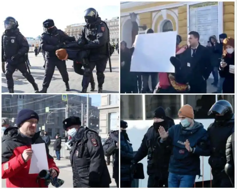 proteste contro la guerra russia ucraina