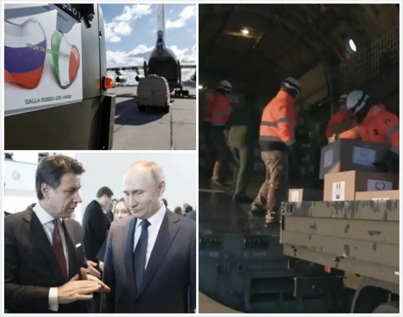 putin conte aiuti russia italia covid