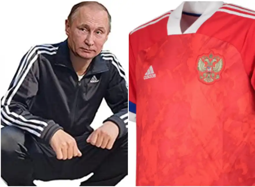 putin russia adidas