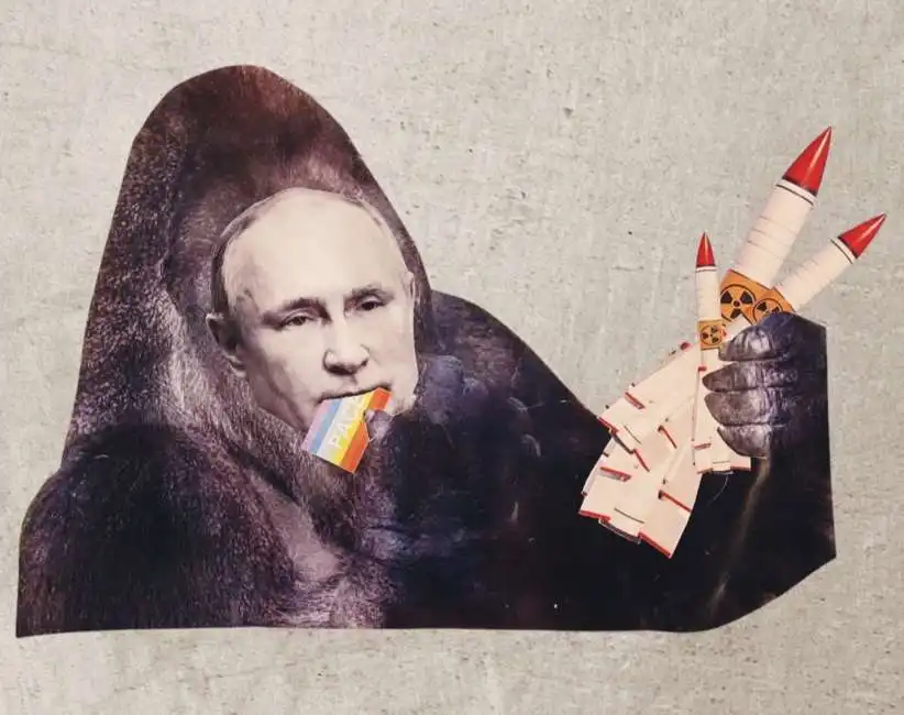 vladimir putin - collage by epie