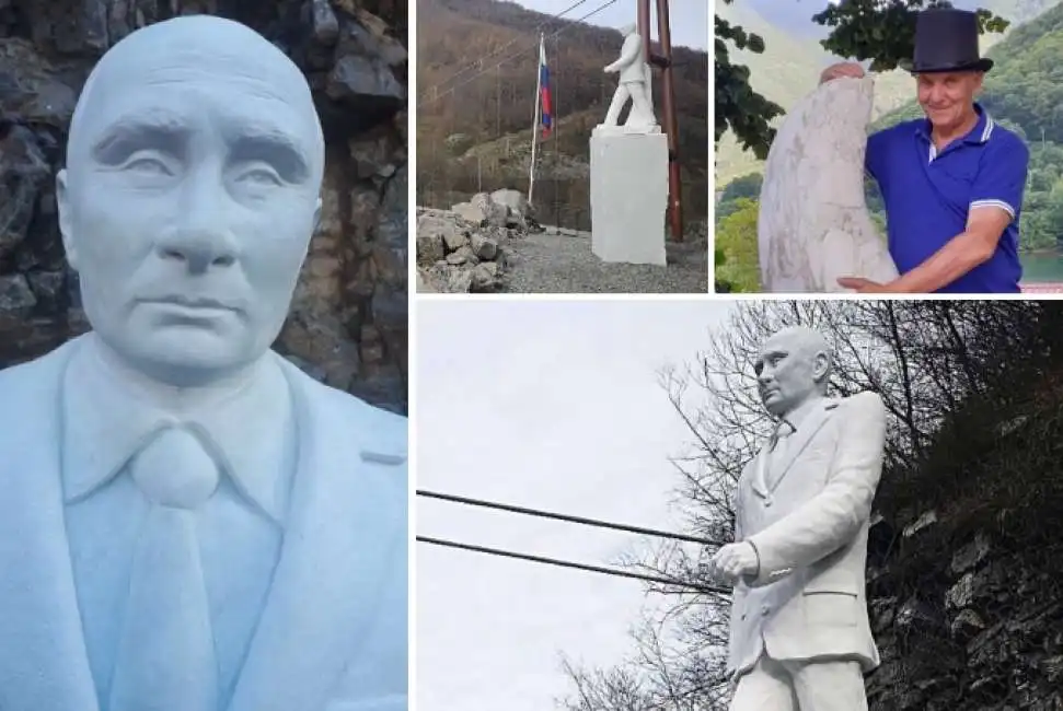 vladimir putin vagli parco dell'onore e del disonore onore statua 