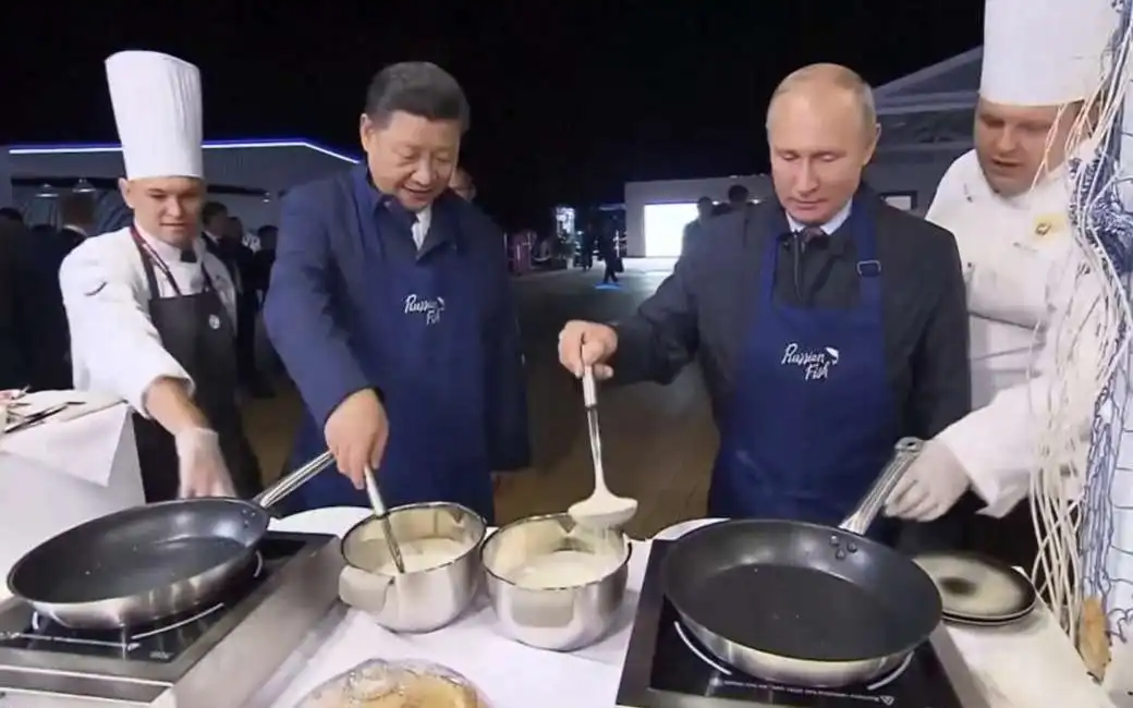 xi jinping vladimir putin cibo cucina 