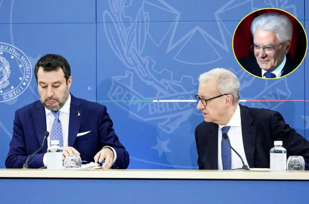 alfredo mantovano sergio mattarella matteo salvini