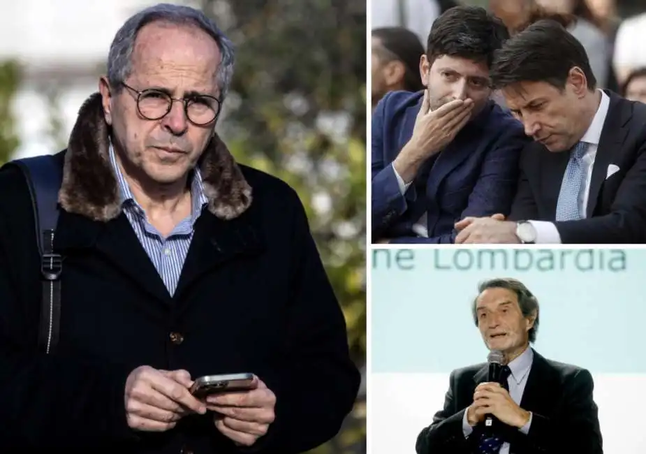 andrea crisanti giuseppe conte roberto speranza attilio fontana 