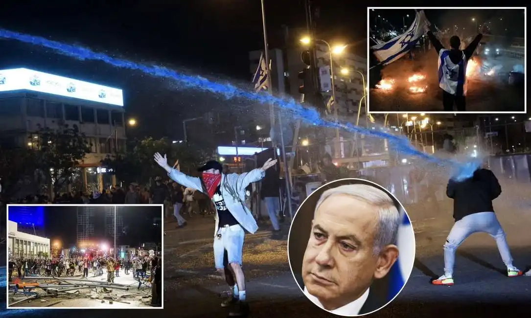 benjamin netanyahu israele protesta proteste 