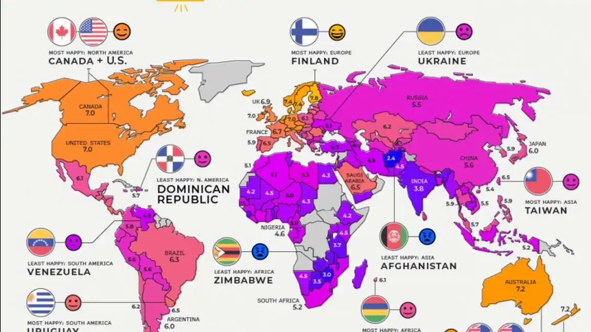 classifica dei paesi piu felici del mondo