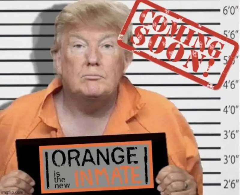 donald trump orange is the new carcere galera arresto arrestato 