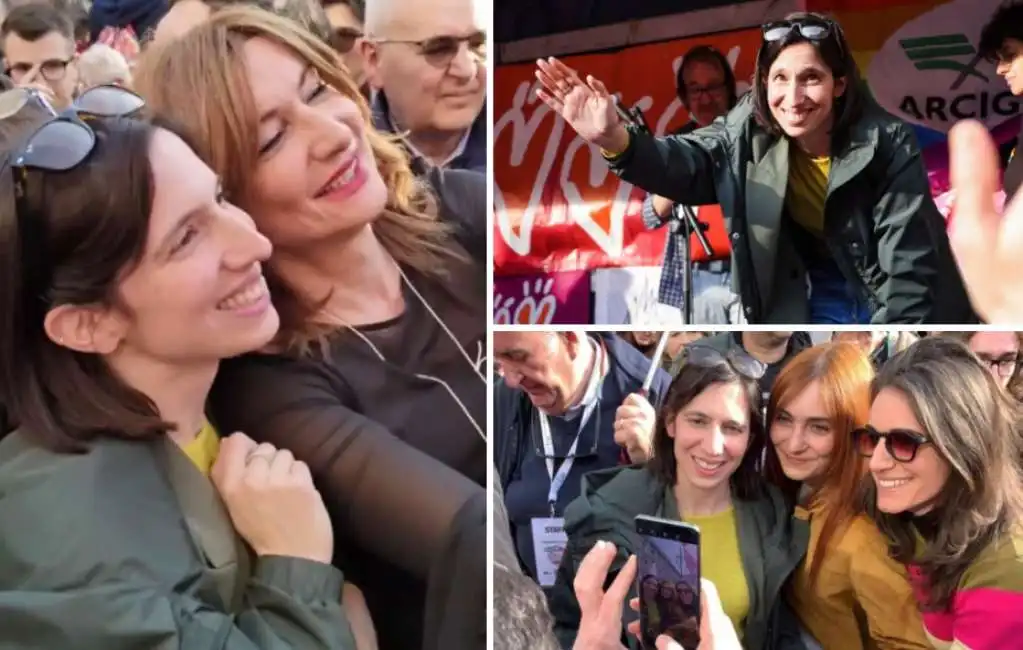 elly schlein alla manifestazione per le famiglie arcobaleno milano 