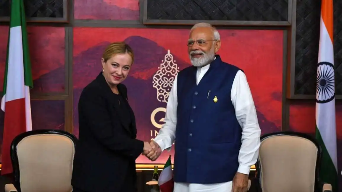 giorgia meloni india modi