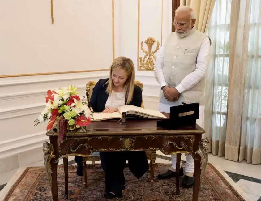 giorgia meloni narendra modi india