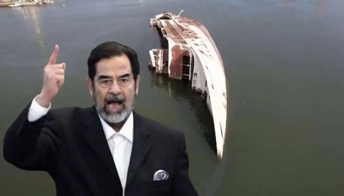 il relitto dello yacht al mansur di saddam hussein 