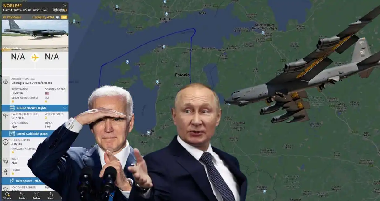 joe biden vladimir putin b52 bombardiere russia stati uniti b-52