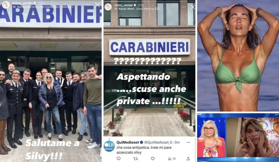 mara venier dai carabinieri dopo il tweet di quimediaset