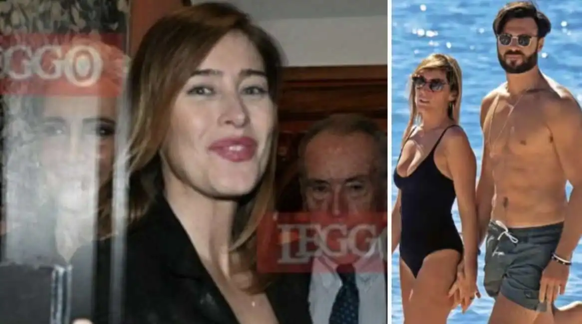 maria elena boschi e i genitori di giulio berrutti in centro a roma 