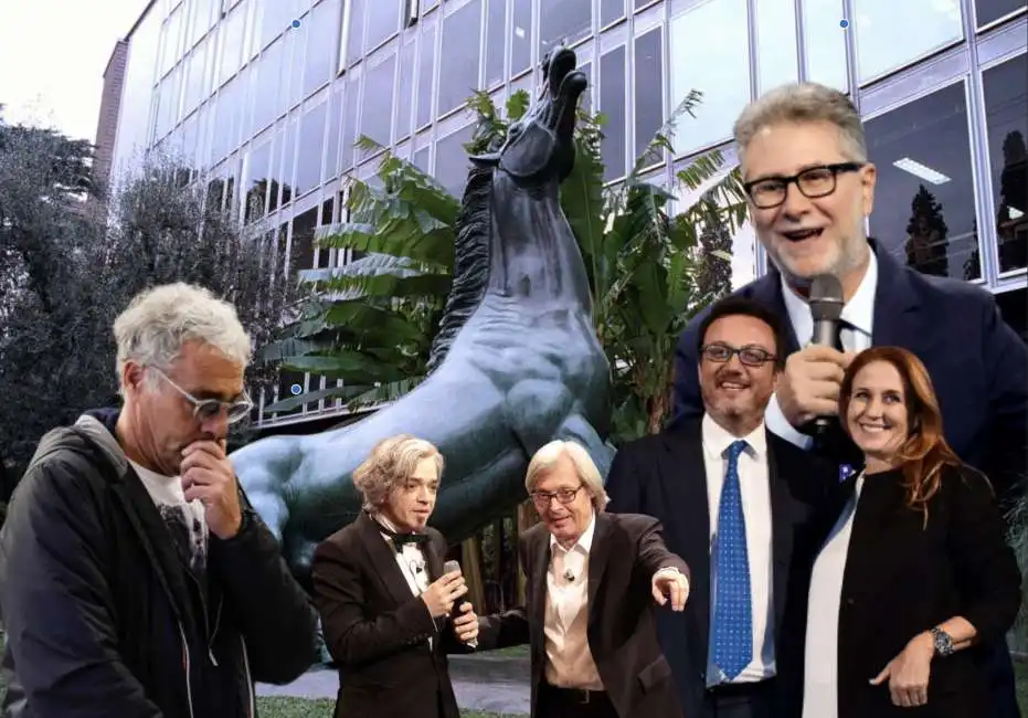 massimo giletti monica maggioni morgan sgarbi fabio fazio 