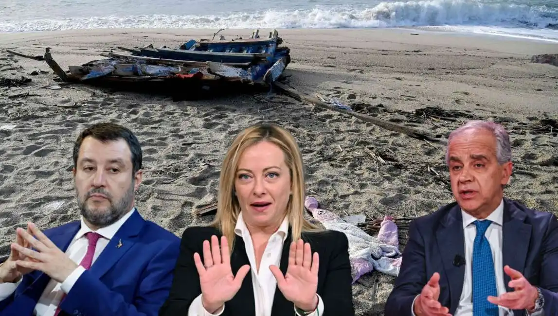 naufragio migranti barcone cutro calabria crotone matteo salvini piantedosi giorgia meloni