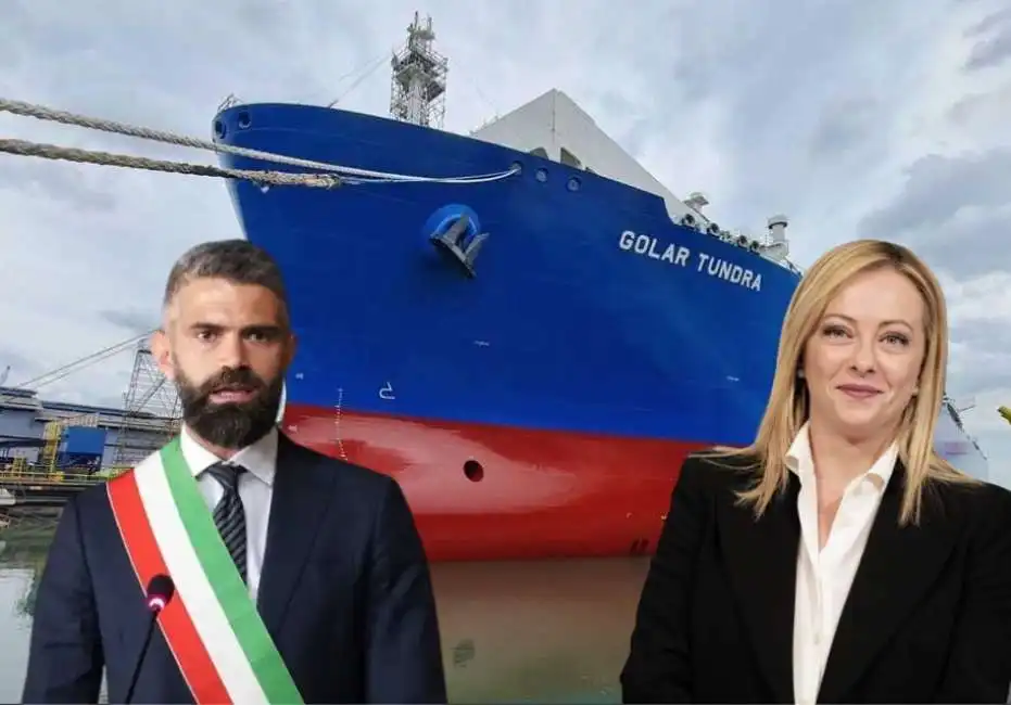 nave rigassificatrice golar tundra - 4 rigassificatore piombino francesco ferrari giorgia meloni 