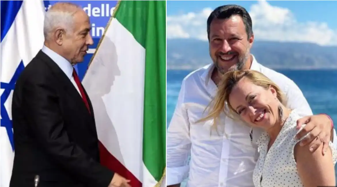 netanyahu meloni salvini