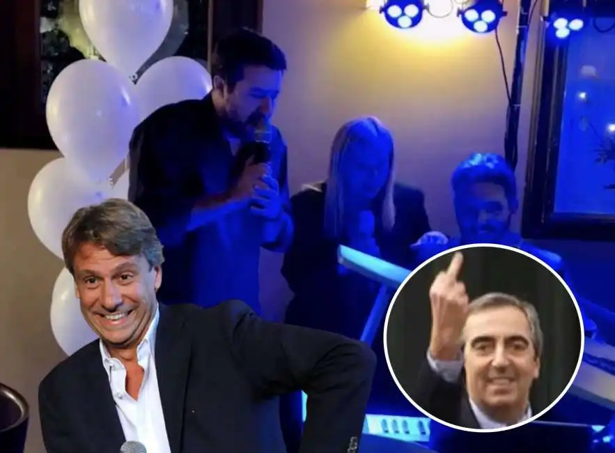 nicola porro maurizio gasparri matteo salvini giorgia meloni karaoke