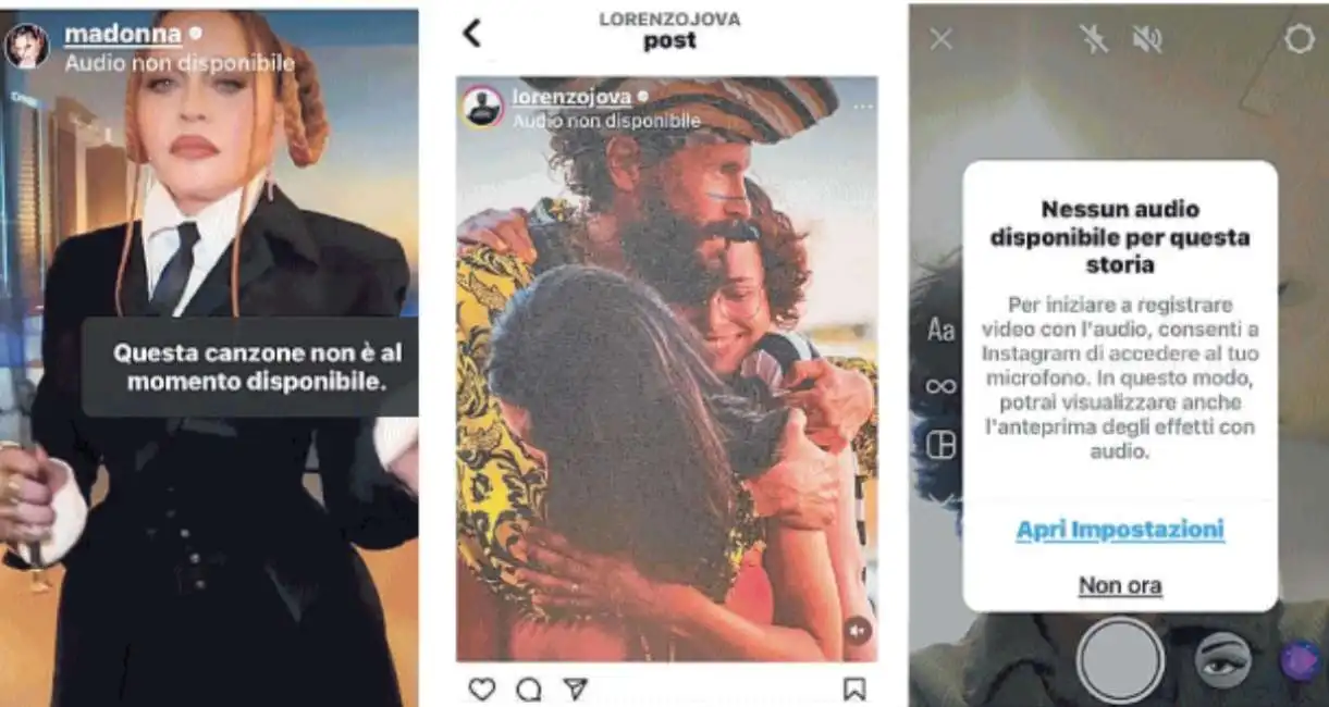 niente musica su instagram - 2instagram musica meta siae