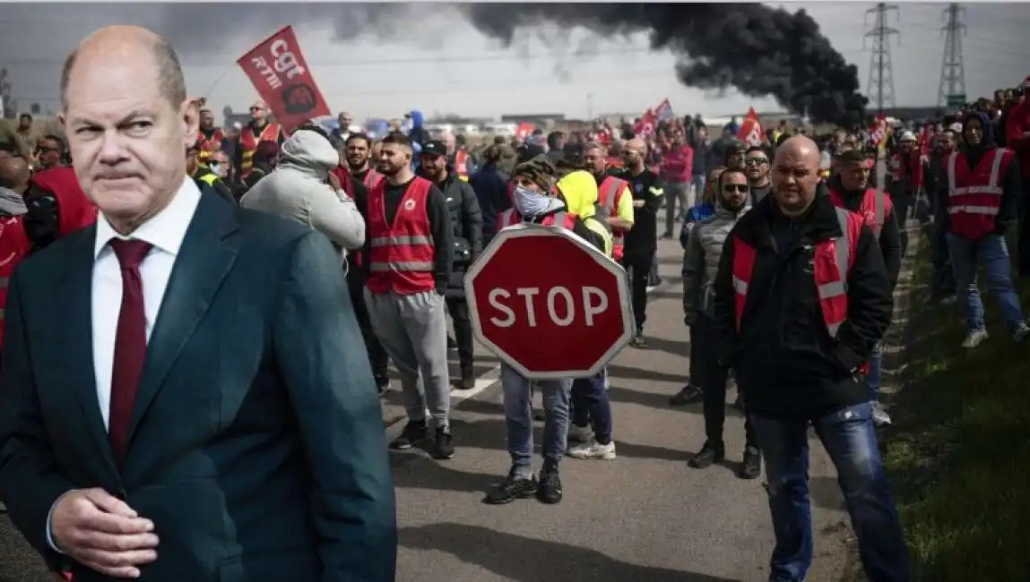 olaf scholz sciopero trasporti germania 