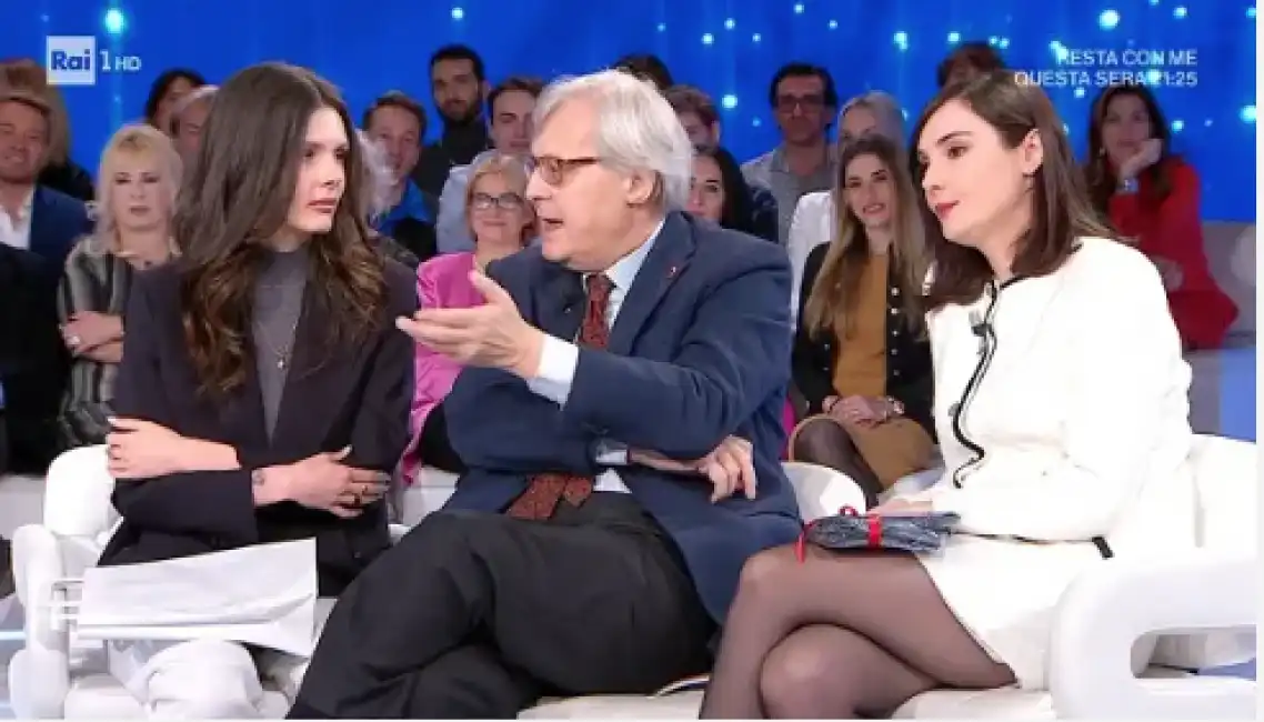 sgarbi e le figlie alba e evelina