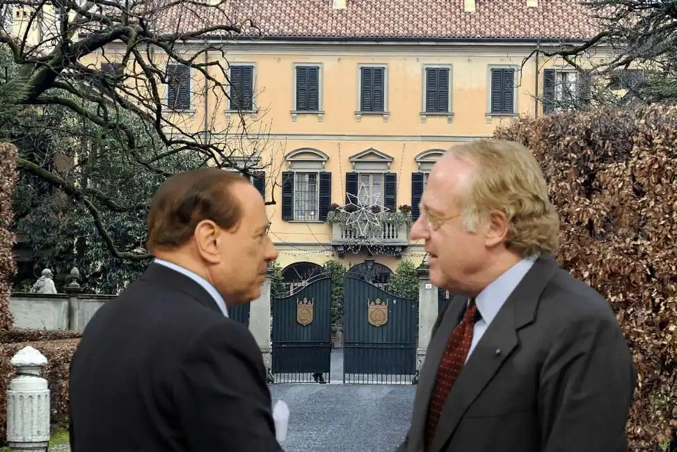 silvio berlusconi paolo scaroni arcore villa san martino 