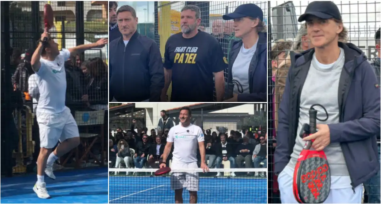 totti mancini torneo padel a santa severa