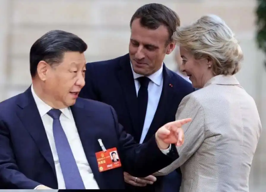 xi jinping macron von der leyen ursula