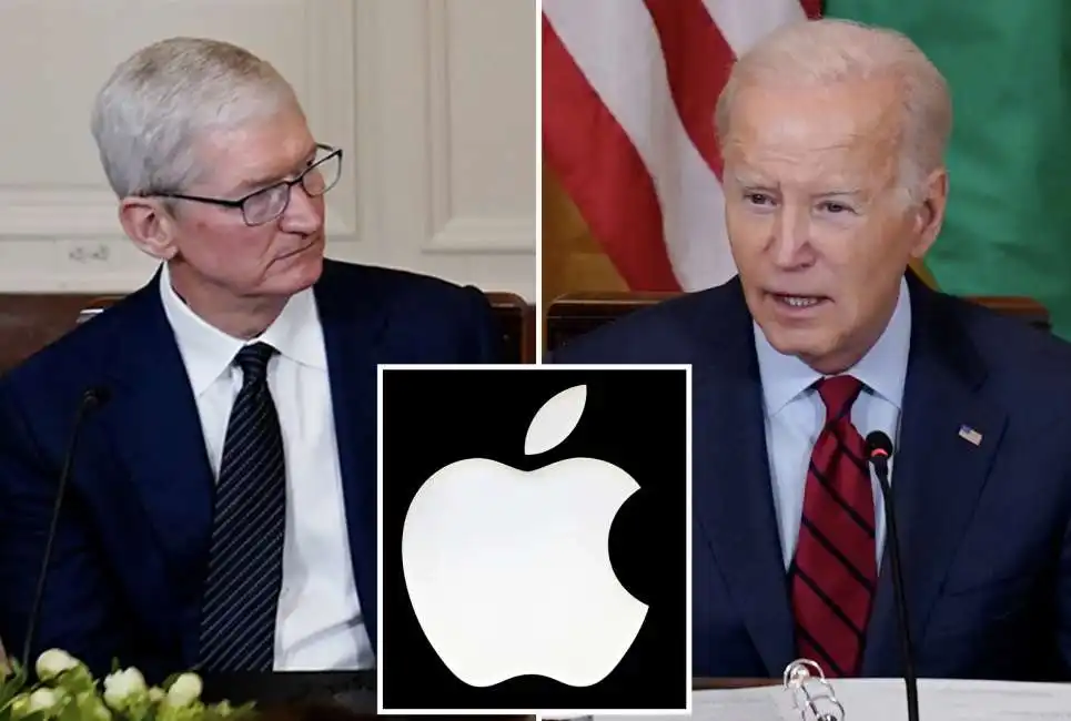 apple tim cook joe biden iphone 