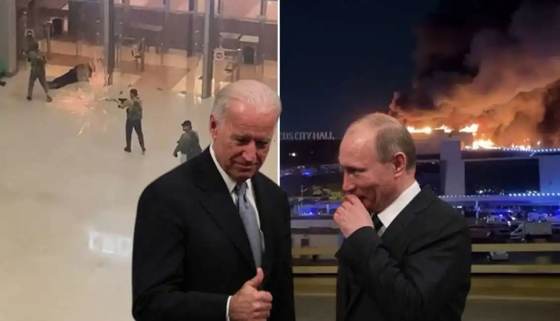 attentato crocus city hall mosca terroristi terrorista russia joe biden vladimir putin