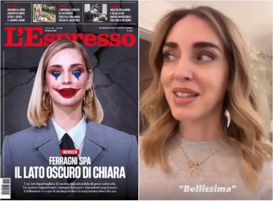 chiara ferragni copertina l'espresso