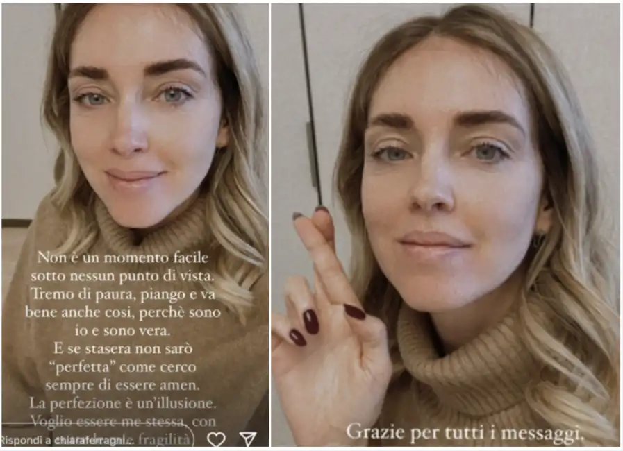 chiara ferragni prima dell intervista a che tempo che fa con fabio fazio