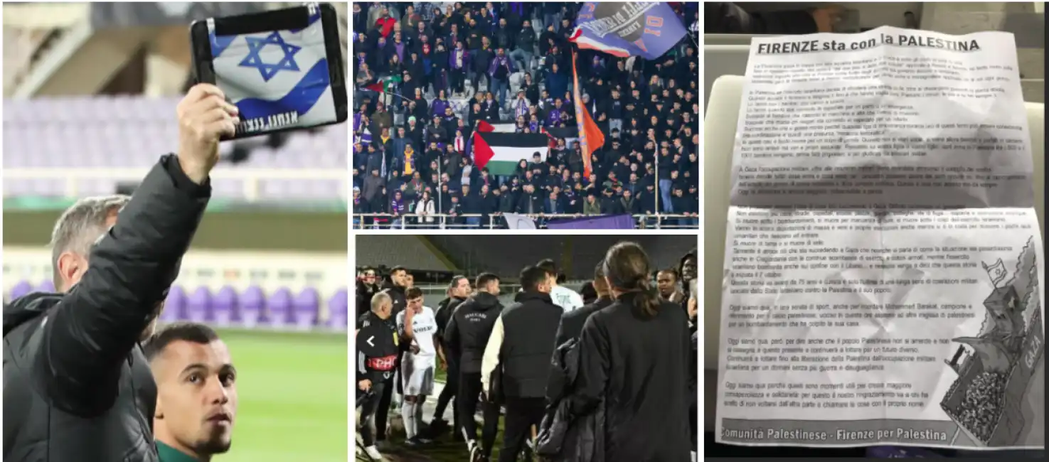 fiorentina maccabi haifa tensione tra calciatori israeliani e curva fiesole al franchi