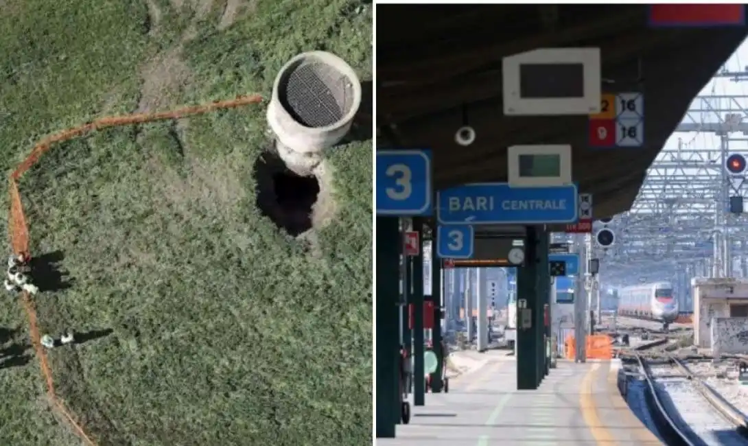 frana ariano irpino benevento treni ferrovie bari 