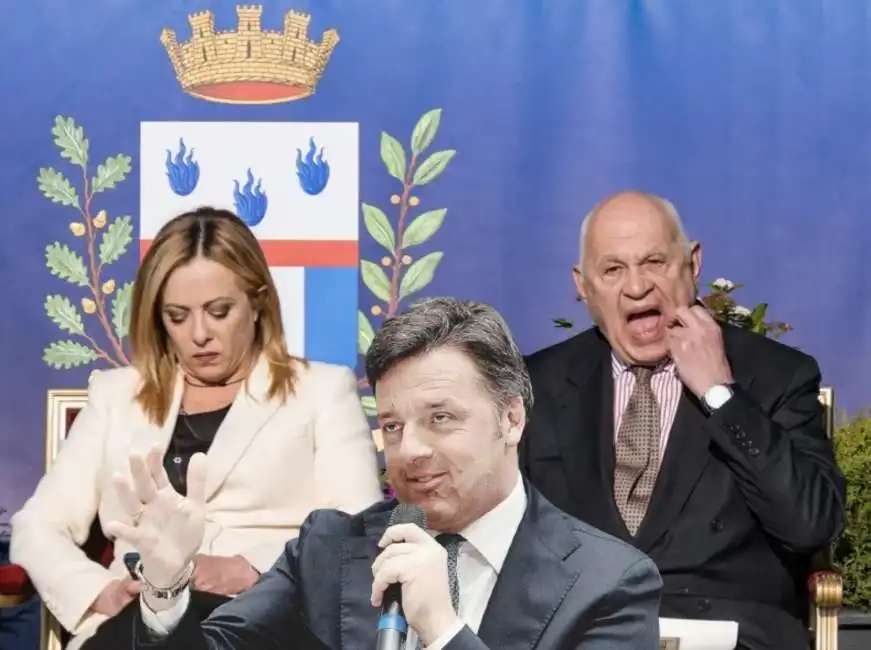 giorgia meloni matteo renzi carlo nordio 