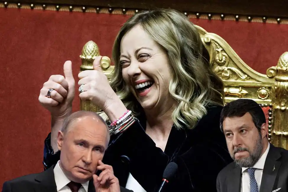 giorgia meloni matteo salvini vladimir putin