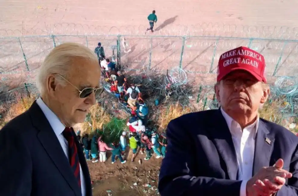 immigrati confine texas migranti joe biden donald trump