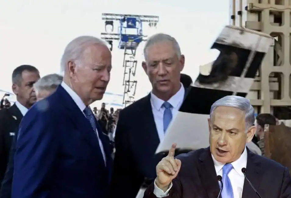 joe biden benny gantz benjamin netanyahu 